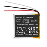 Jabra WHB051HS Battery 3.7V 300mAh - Compatible Replacement
