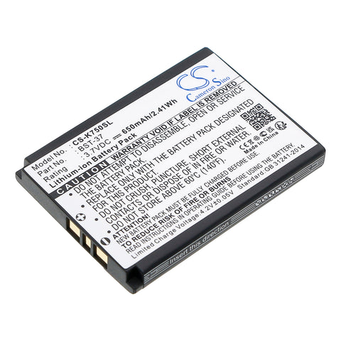 Sony Ericsson D750 Battery 3.7V 650mAh Li-Ion - Compatible Replacement