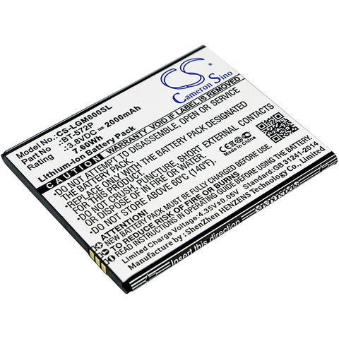 Leagoo BT-572P Battery 3.8V 2000mAh Li-Ion - Compatible Replacement