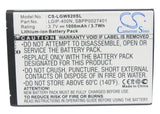 LG LGIP-400N Battery 3.7V 1000mAh - Compatible Replacement
