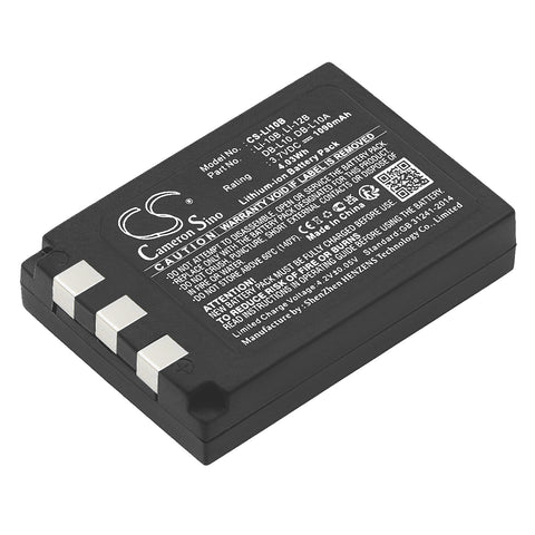 Cameron Sino CS-LI10B — whole battery angle with label