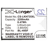 CS-LKH735XL battery product image 3