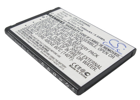 LG Optimus S Battery 3.7V 1500mAh - Compatible Replacement