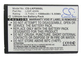 LG Optimus S Battery 3.7V 1500mAh - Compatible Replacement