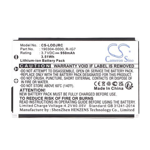 Logitech R-IG7 Battery 3.7V 950mAh - Compatible Replacement