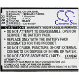 Lenovo A3500 Battery 3.7V 1900mAh - Compatible Replacement