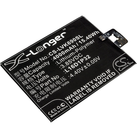 Lenovo Phab 2 Pro Battery 3.85V 4000mAh - Compatible Replacement