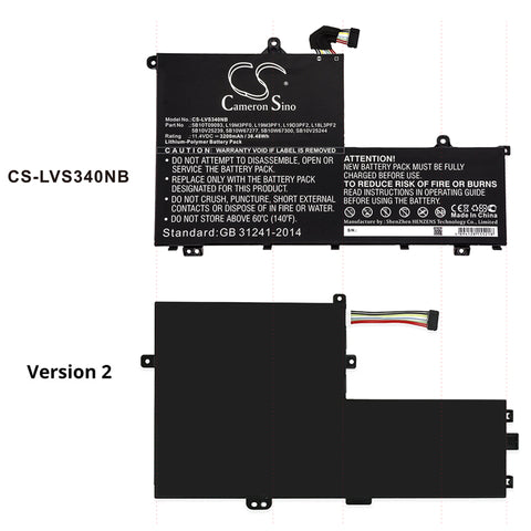 Lenovo L19D3PF2 Battery 11.4V 3200mAh - Compatible Replacement