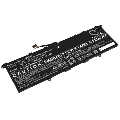 Cameron Sino CS-LVT242NB — labelled whole battery angle
