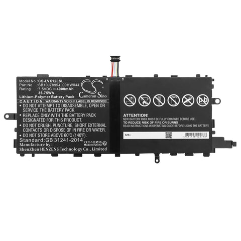 Lenovo 00HW044 Battery 7.5V 4900mAh Li-Polymer - Compatible Replacement