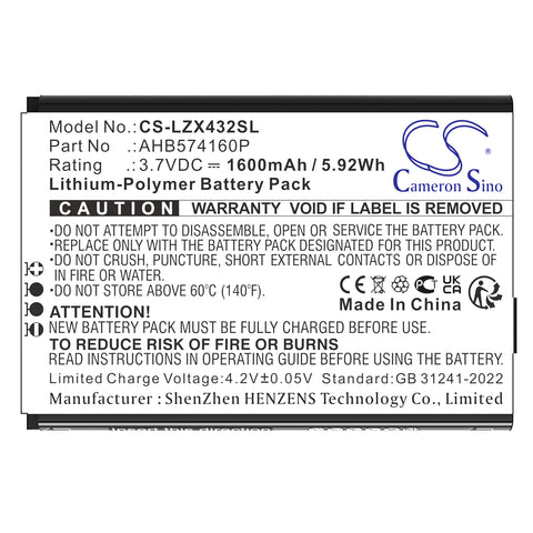 CS-LZX432SL battery product image 1