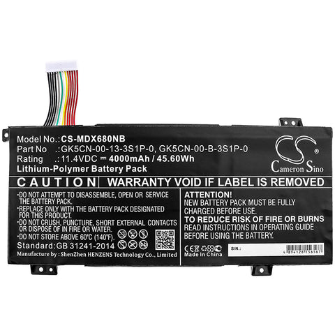 Mechrevo Z2 Air Battery 11.4V 4000mAh - Compatible Replacement