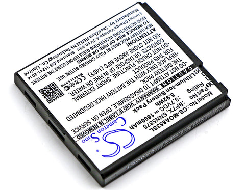 Motorola A855 Sholes Android Battery 3.7V 1600mAh - Compatible Replacement
