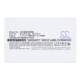 CS-MSP550BL battery product image 2