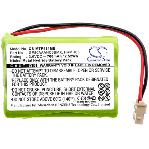 Motorola Video Baby Monitor Battery 3.6V 700mAh - Compatible Replacement