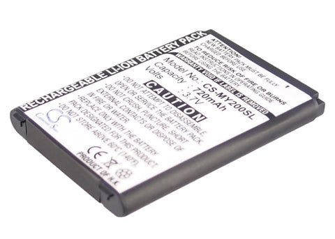 Sagem MY200X Battery 3.7V 720mAh - Compatible Replacement