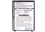 Sagem MY200X Battery 3.7V 720mAh - Compatible Replacement