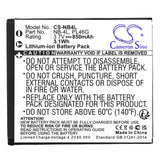 Cameron Sino CS-NB4L — flat whole battery with label