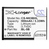 GPS Tracker TK102 Battery 3.7V 900mAh - Compatible Replacement