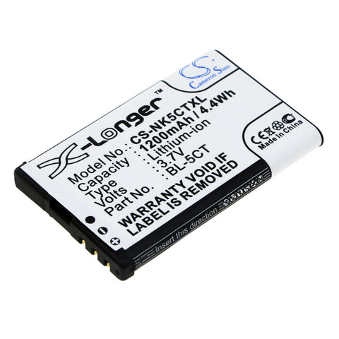 Nokia 6700 classic Illuvial Battery 3.7V 1200mAh - Compatible Replacement
