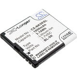 Nokia T7 Battery 3.7V 1000mAh - Compatible Replacement