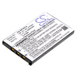 Cameron Sino CS-NP20CA — labelled whole battery angle with contacts