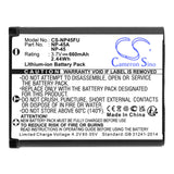 Praktica Luxmedia 12-Z5 Battery 3.7V 660mAh - Compatible Replacement