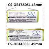 Oral-B Triumph 4000 Battery 1.2V 2000mAh - Compatible Replacement
