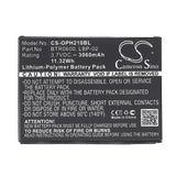 Opticon H-25 2D Battery 3.7V 3060mAh - Compatible Replacement