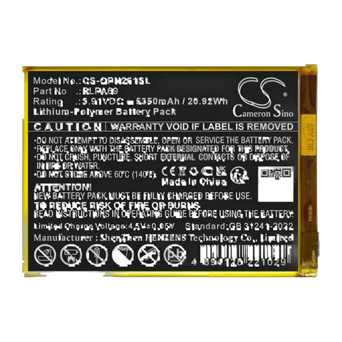 Cameron Sino CS-OPN261SL Battery