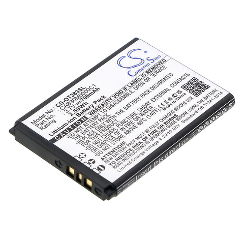 Alcatel One Touch 505 Battery 3.7V 600mAh - Compatible Replacement