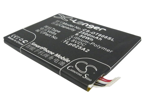 Alcatel One Touch idol a Battery 3.8V 2500mAh - Compatible Replacement