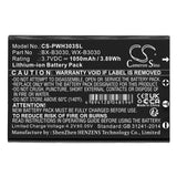 Panasonic Attune II Battery 3.7V 1050mAh - Compatible Replacement