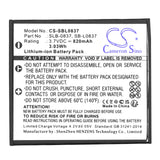 Samsung Digimax L700 Battery 3.7V 820mAh - Compatible Replacement