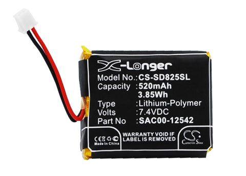 SportDog WetlandHunter 1825 Battery 7.4V 520mAh - Compatible Replacement