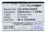 Sierra Wireless Aircard 763s Battery 3.7V 2000mAh - Compatible Replacement