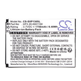 Socketmobile XP Strike Battery 3.7V 1750mAh - Compatible Replacement