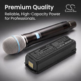 Shure AXT920 Axient Analog Handheld Battery 3.7V 3400mAh - Compatible Replacement