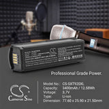 Shure AXT920 Axient Analog Handheld Battery 3.7V 3400mAh - Compatible Replacement