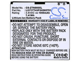 ZTE U880 Battery 3.8V 1950mAh - Compatible Replacement