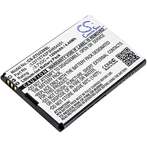 ZTE V960 Battery 3.7V 1200mAh Li-Ion - Compatible Replacement