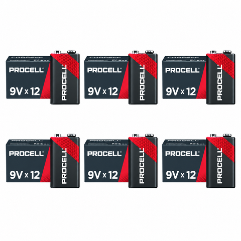Duracell Procell PC1604 9V Alkaline Batteries – 72-Pack