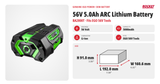 EGO Power+ BA2800T 56-Volt 5.0 Ah Battery (OEM Original)