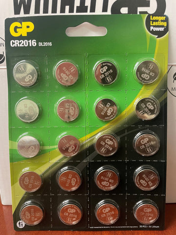 GP Batteries GPPBL2016177 Coin Lithium pack packaging; offer contains 4000 batteries