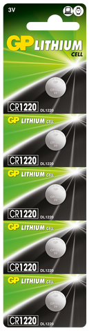 GP Batteries GPPBL1220029 Coin Lithium tear-strip packaging; offer contains 2000 batteries