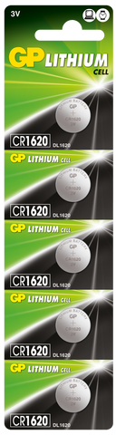 GP Batteries GPPBL1620033 Coin Lithium tear-strip packaging; offer contains 2000 batteries