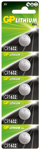 GP Batteries GPPBL1632025 Coin Lithium tear-strip packaging; offer contains 2000 batteries