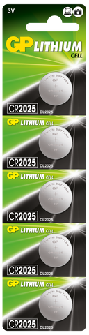 GP Batteries GPPBL2025155 Coin Lithium tear-strip packaging; offer contains 2000 batteries