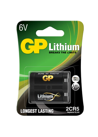 GP Batteries GPPCL2CR5001 6V Lithium pack packaging; offer contains 450 batteries