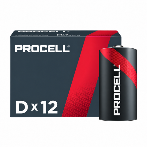 Duracell Procell PC1300 D alkaline batteries, 12-pack